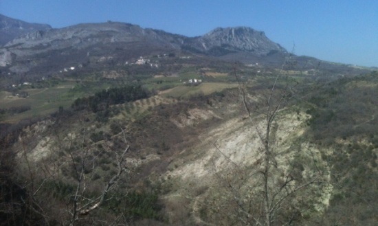 Looking to the Gran Sassos from Castiglione